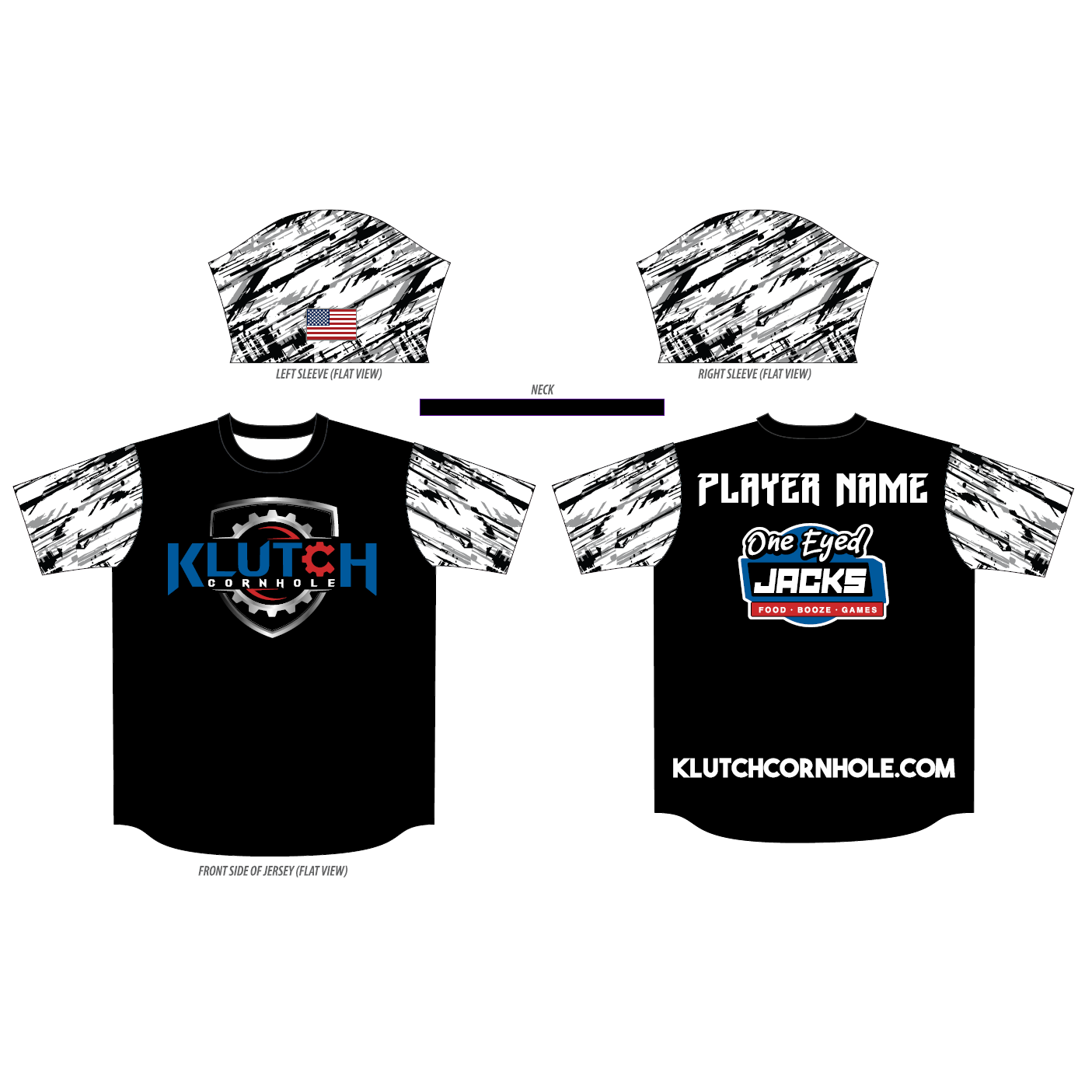 Official 2024 Klutch Team Jersey Camo Klutch Cornhole Store
